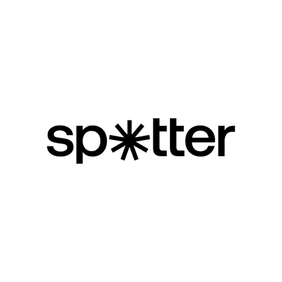 The Spotter logo: the company's name in sans-serif font with an asterisk as the 'o' in 'Spotter'